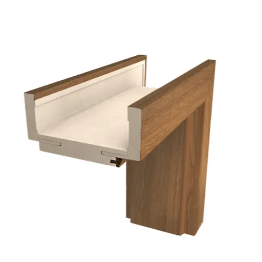 Obložková zárubňa Naturel 70 cm pre hrúbku steny 12-14 cm orech karamelový ľavá O3OK70L