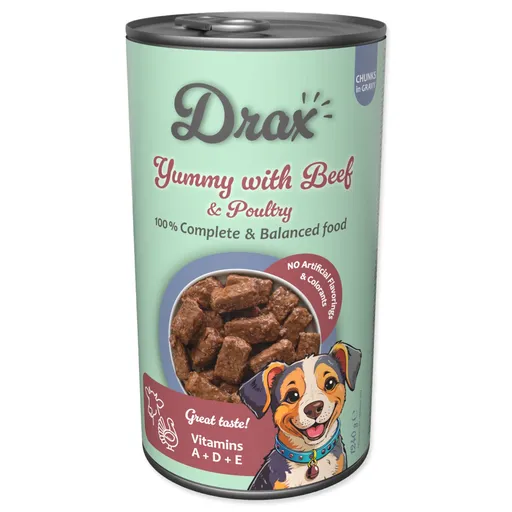 Drax Adult Dog s hovädzím a kuracím 1240 g