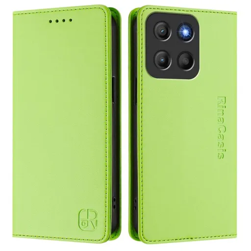 RINA Zaklápacie puzdro pre Motorola Moto G15 / G15 Power svetlozelené