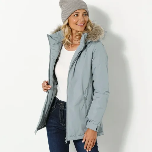 Nepremokavá parka na zips, s odopínacou kapucňou