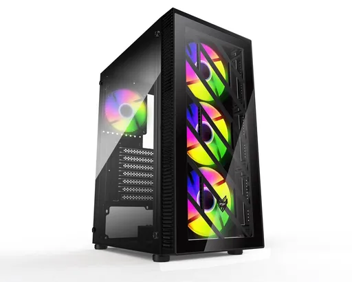 FSP CMT192/Midi Tower/Transpar./Čierna