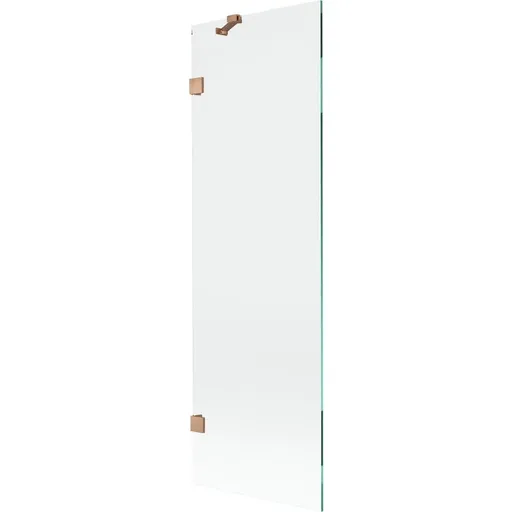 MEXEN/S - Lunar vaňová zástena FIX 60 x 150, transparent, meď kartáčovaná 897-060-000-65-00