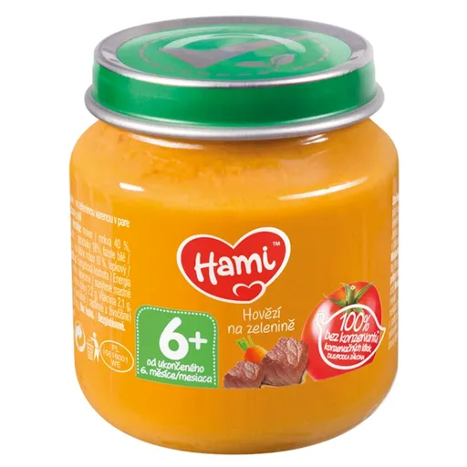 HAMI Hovädzie na zelenine od 6.mesiaca 125 g