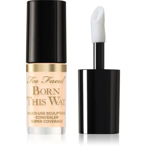 Too Faced Born This Way Super Coverage Multi-Use Concealer Travel Size dlhotrvajúci korektor pre plné krytie odtieň Snow 2 ml