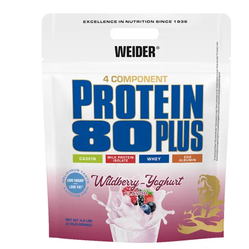 WEIDER Proteín 80 plus lesné plody a jogurt 2000 g