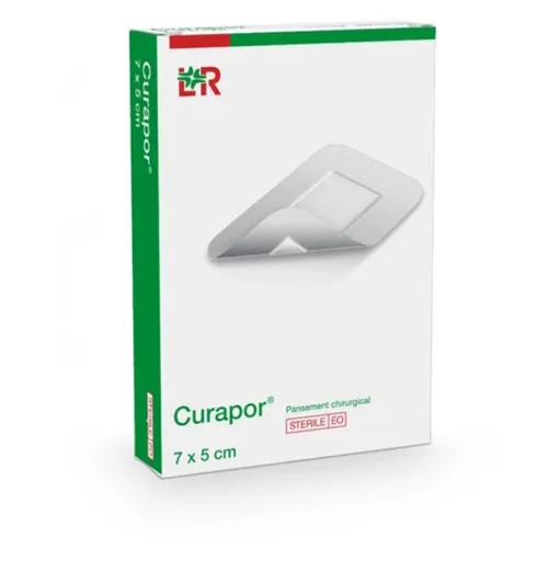 CURAPOR Chirurgická náplasť sterilná 7 x 5 cm 5 kusov