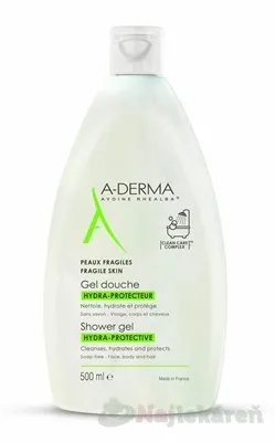 A-DERMA GEL hydratačný sprchový gél bez mydla 500ml