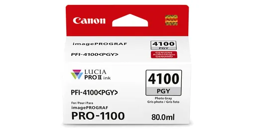 Canon PFI-4100 6784C001 foto sivá (photo grey) originálna cartridge
