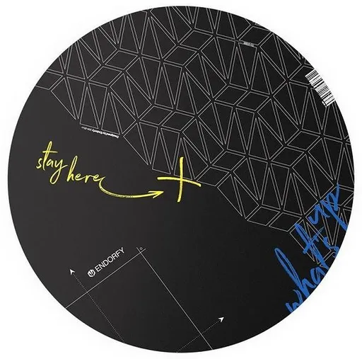 Endorfy podložka pod stoličku/110cm/PVC/čierna