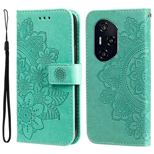 ART MANDALA Peňaženkové puzdro pre Honor 400 5G zelené