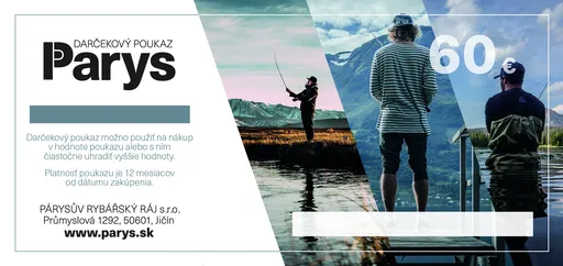 Darčeková poukážka parys.sk na nákup tovaru v hodnote 60€ - elektronická
