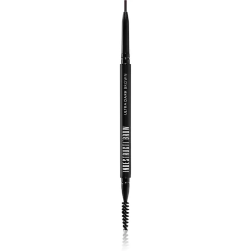 BPerfect Indestructi'Brow dlhotrvajúca ceruzka na obočie s kefkou odtieň Ultra Dark Brown 10 g