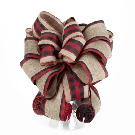 ArtFir Vianočná dekorácia MAŠĽA 66 | béžová/červená 28 x 180 cm