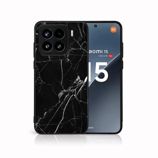 MY ART Ochranný kryt pre Xiaomi 15 BLACK MARBLE (142)