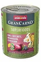 Animonda dog GRANCARNO cons. Superfoods hovädzie mäso 800g