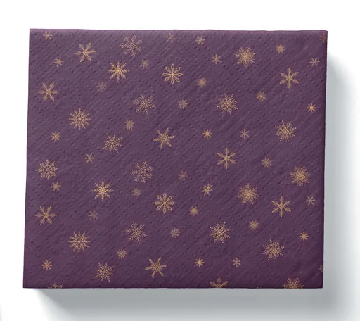 PROCOS VIANOČNÉ OBRÚSKY TMAVO FIALOVÉ 3VRSTVOVÉ 33X33CM