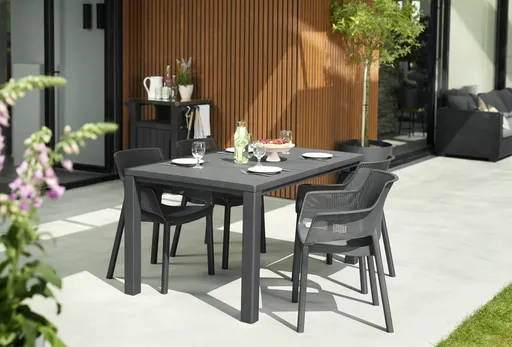 Elvisia Záhradný set VANYA 4 + 1 | grafit