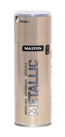 Maston Metallic - metalický sprej s efektom kovu 400 ml antická zlatá