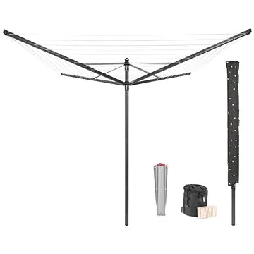 Brabantia Lift-O-Matic 50 m, príslušenstvo, antracit (290503)