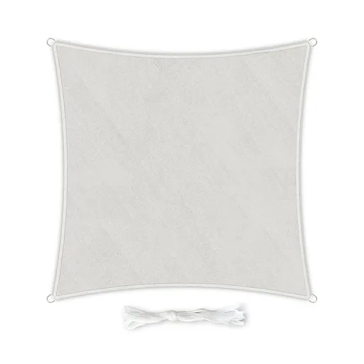 Blumfeldt Štvorcová slnečná clona, 4 x 4 m, s upevňovacími okami, polyester, priedušná