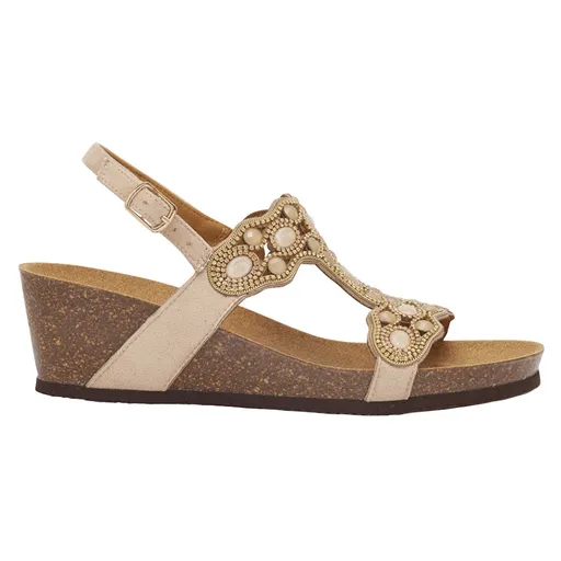 SCHOLL Lerici t-bar dámske sandále béžové 1 pár, Veľkosť obuvi: 38