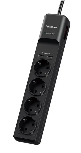 CyberPower Surge Buster ™ 4 zásuvky, 2xUSB, 1.8m, German, New