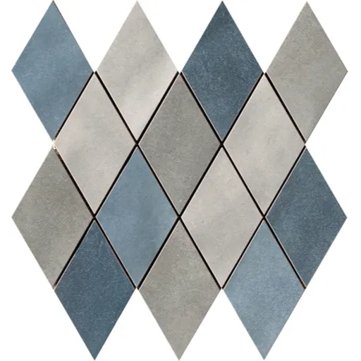 Mozaika Cir Materia Prima mix blue rombo 25x25 cm lesk 1069905