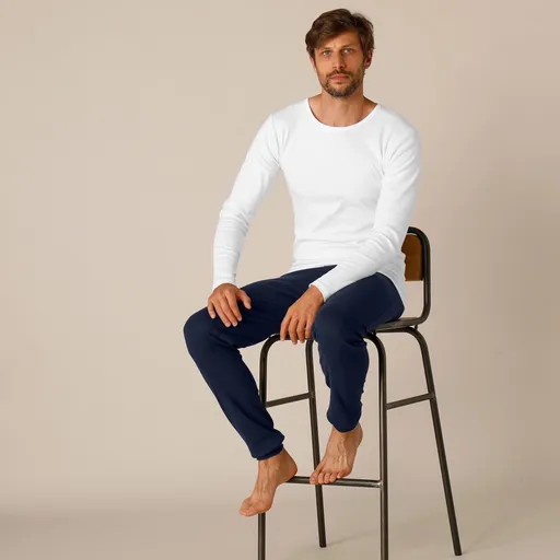 Súprava 2 tričiek Thermoperle® s okrúhlym výstrihom a dlhými rukávmi, mierne hrejivé