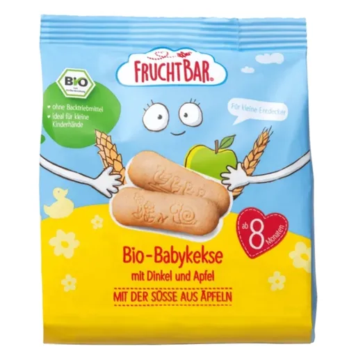 FRUCHTBAR Špaldové sušienky s jablkami BIO 100 g