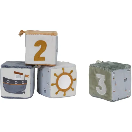 Little Dutch Sailors Bay Set of Soft Cubes plyšové kocky 4 ks