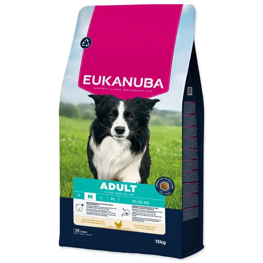 Krmivo EUKANUBA Adult Medium rich in fresh chicken 15 kg