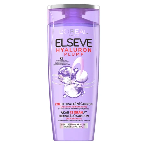 L'ORÉAL Paris Hyaluron Plump 72 H hydratačný šampón s kyselinou hyalurónovou 250 ml