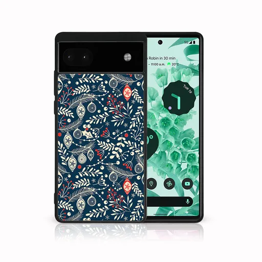 MY ART Kryt s vianočným dizajnom Google Pixel 6a MISTLETOE (070)