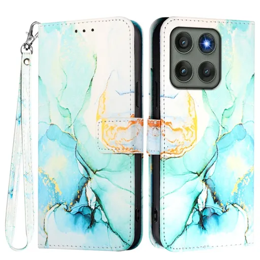 ART MARBLE Peňaženkový kryt pre Motorola Edge 60 Pro GREEN