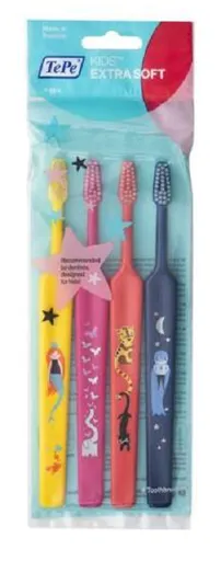 TePe Select Compact ZOO X-soft zubná kefka 3+1ks