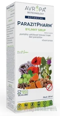 AVROPA ParazitPharm bylinný sirup proti črevným parazitom 200ml