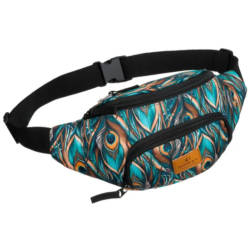 Dámska viacfarebná ľadvinka s vonkajšími vreckami na zips – praktická a štýlová