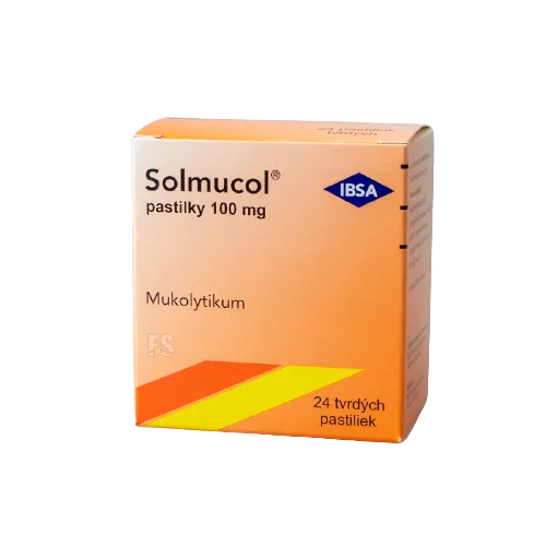 Solmucol pastilky na vykašliavanie 24 pastiliek