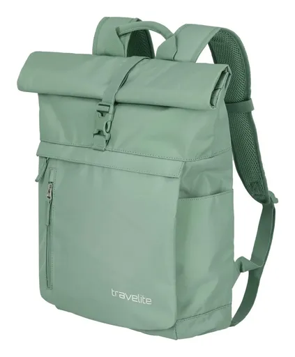 Roll-top batoh Travelite Basics Roll-up Backpack Light green