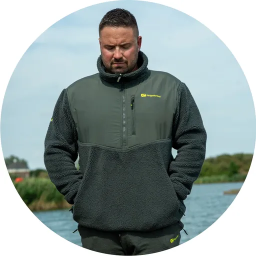 Ridgemonkey bunda apearel thermapro sherpa fleece green - l