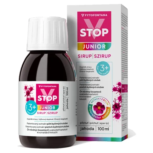 V-STOP JUNIOR sirup jahoda 100 ml