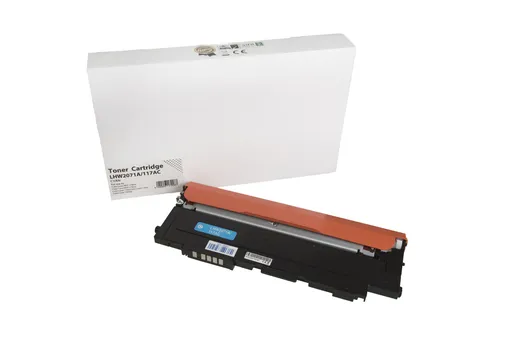 Kompatibilná tonerová náplň W2071A, 117A, 700 listov pre tlačiarne HP (Orink white box), azurová