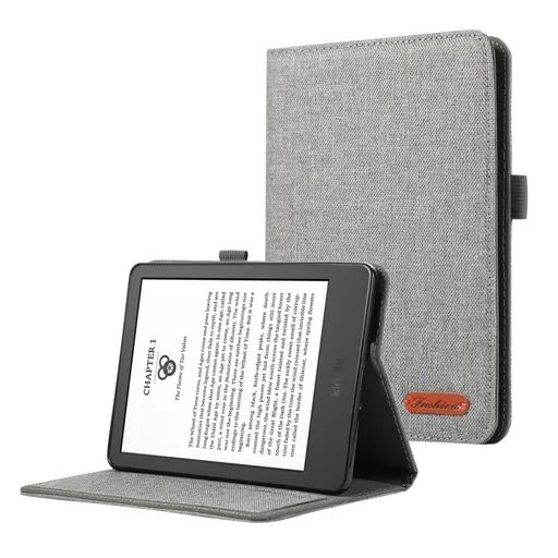 FABRIC Zaklápací kryt pre Amazon Kindle Paperwhite 5 2021 šedý