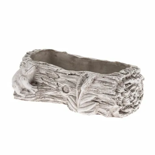 Betónový kvetináč Kmeň žaba, 27 x 8,5 x 15,5 cm