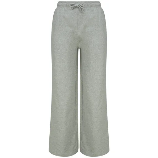 SF (Skinnifit) Dámske tepláky so širokými nohavicami - Šedý melír | XL