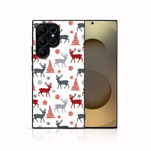 MY ART Kryt s vianočným dizajnom Samsung Galaxy S25 Ultra 5G DEER (068)