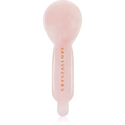Crystallove Rose Quartz Spoon Eye Gua Sha masážna pomôcka na očné okolie 1 ks
