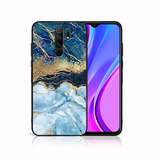MY ART Silikónový obal Xiaomi Redmi 9 BLUE MARBLE (141)