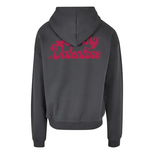 Ruka Hore mikina Be My Valentine Tmavošedá S