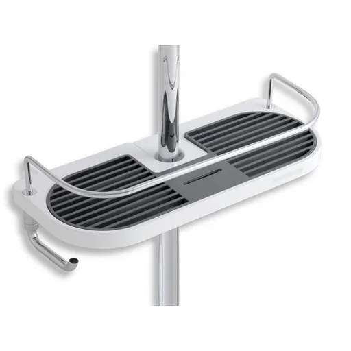 Novaservis Yacore polička biela/chróm 65580.1